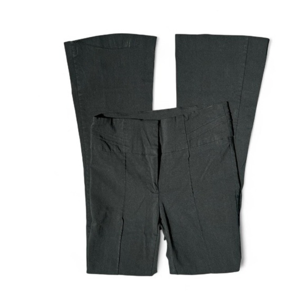 Charlotte Russe Black Flare Leg Trousers